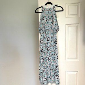 TOPSHOP Midi Floral Halter Dress. Size US6.